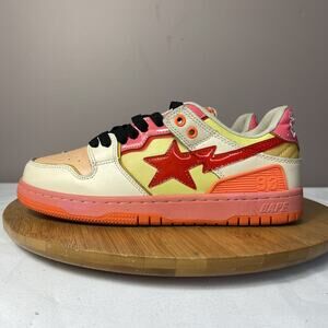 Size 7 - A Bathing Ape Bape Sta Orange 1130191003 excellent condition